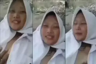 Genjot Gadis SMA di Batu Sungai Jembut Lebat Basah Gila